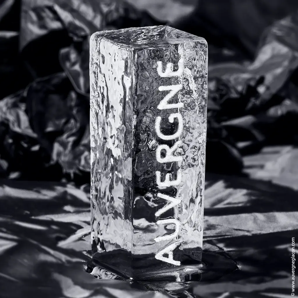 Glaçons personnalisés à l'unité,  gravés à votre marque, logo ou motif (frais de calibration en sus)